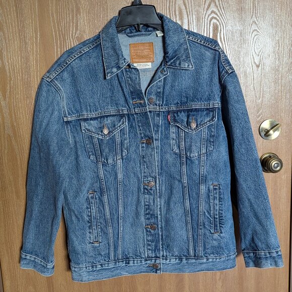 Levi's Blue Denim Trucker Jean Jacket, M - Picture 1 of 11